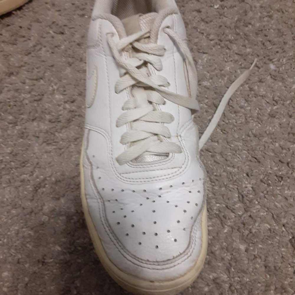 Women's Size 8 Nike Court Vision White Low - Picture 5 of 16